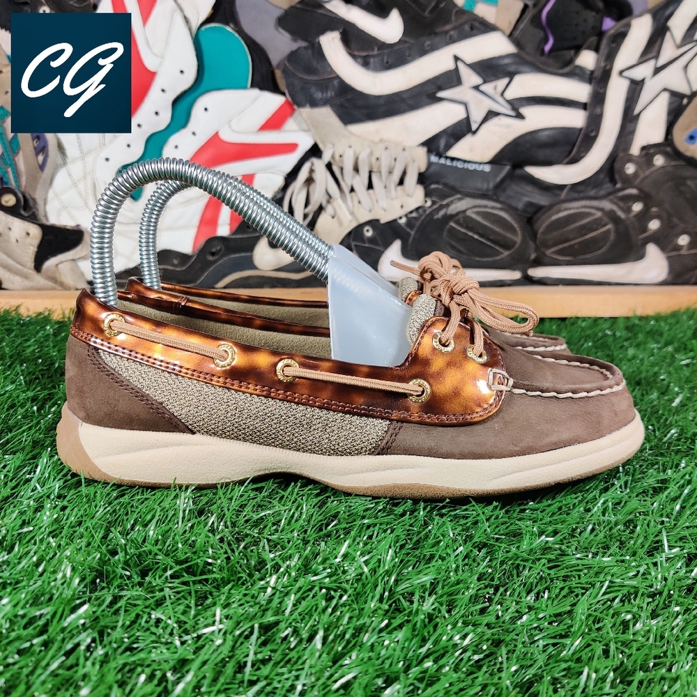 Sperry Topsider Laguna Tortoise Brown Boat Shoe